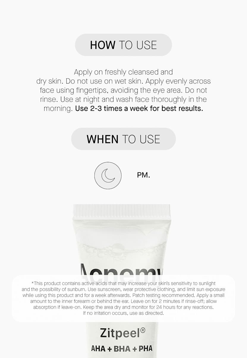 Acnemy Anti-Pimple Soft Peeling Zitpeel, 40 ml
