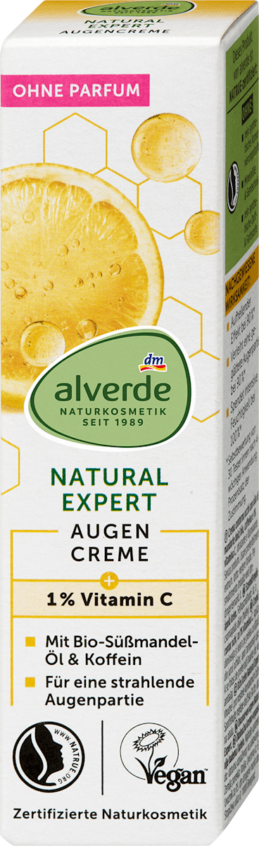 alverde NATURKOSMETIK Eye Cream Natural Expert Vitamin C, 15 ml