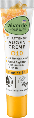 alverde NATURKOSMETIK Eye Cream Q10 Smoothing, 15 ml