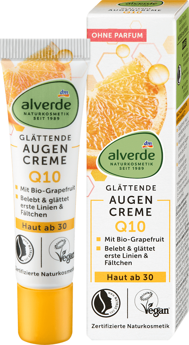alverde NATURKOSMETIK Eye Cream Q10 Smoothing, 15 ml