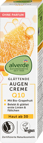 alverde NATURKOSMETIK Eye Cream Q10 Smoothing, 15 ml