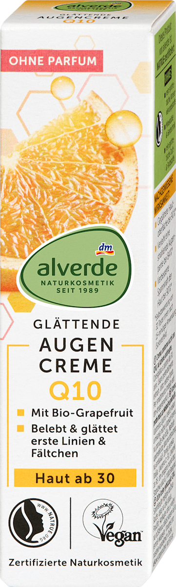 alverde NATURKOSMETIK Eye Cream Q10 Smoothing, 15 ml