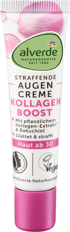 alverde NATURKOSMETIK Firming Eye Cream Collagen Boost, 15 ml