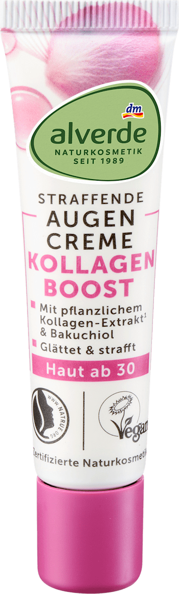 alverde NATURKOSMETIK Firming Eye Cream Collagen Boost, 15 ml