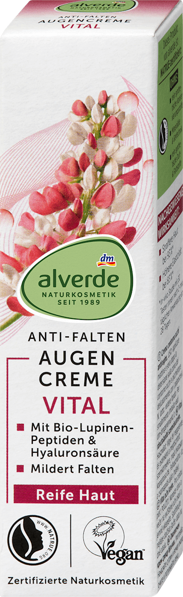 alverde NATURKOSMETIK Eye Cream Vital, 15 ml
