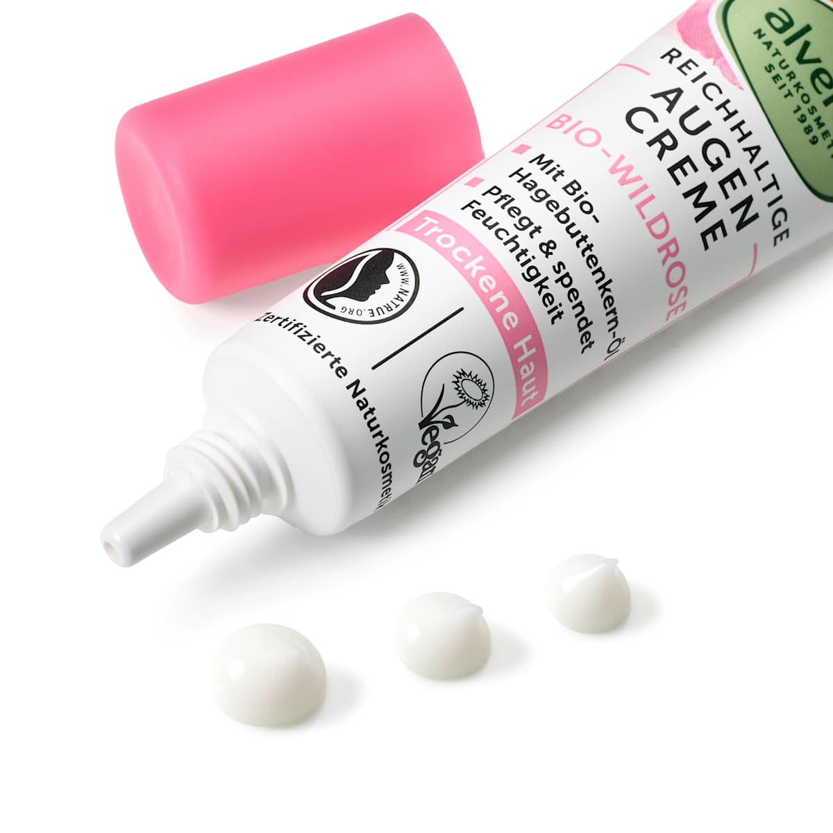 alverde NATURKOSMETIK Eye Cream Wild Rose, 15 ml
