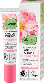 alverde NATURKOSMETIK Eye Cream Wild Rose, 15 ml