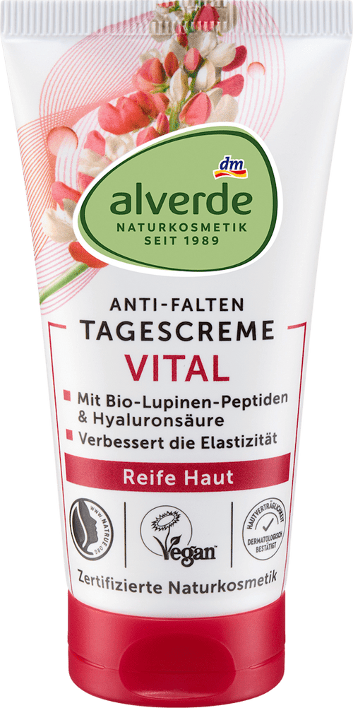 alverde NATURKOSMETIK Face Cream Anti-Wrinkle Vital Mature Skin, 50 ml