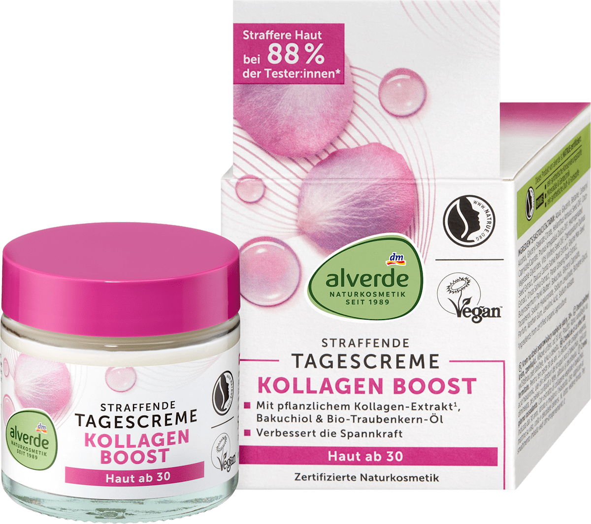 alverde NATURKOSMETIK Face Cream Collagen Boost, 50 ml