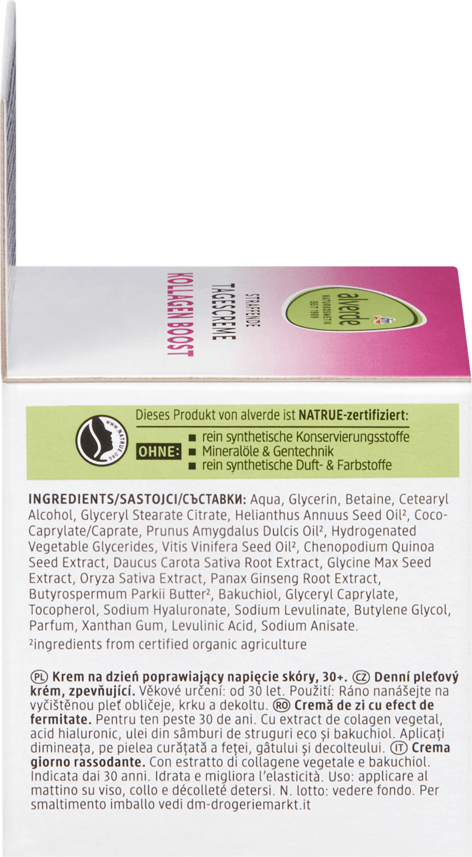 alverde NATURKOSMETIK Face Cream Collagen Boost, 50 ml