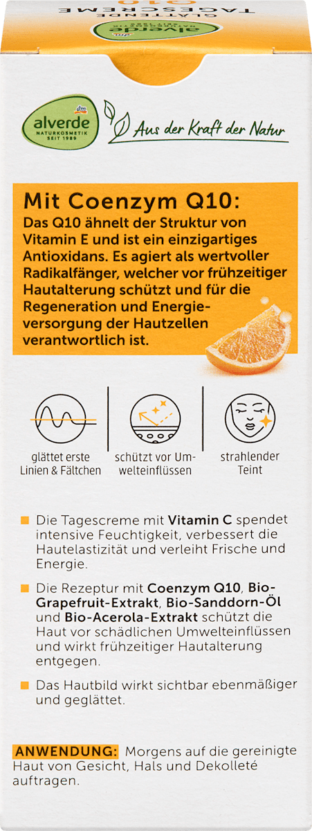 alverde NATURKOSMETIK Face Cream Q10 Skin 30+, 50 ml