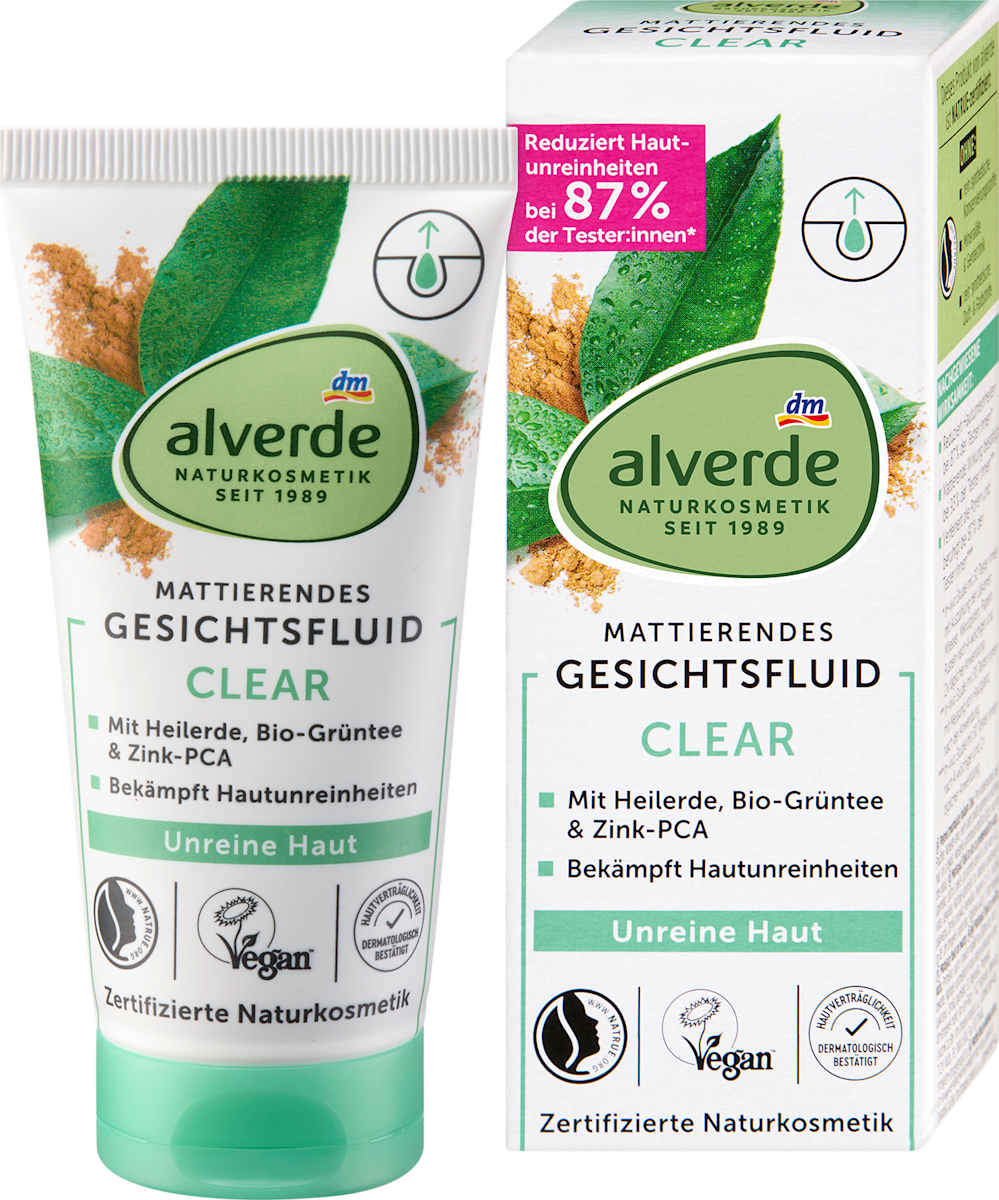 alverde NATURKOSMETIK Face Fluid Clear, 50 ml