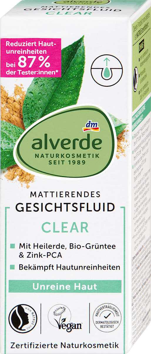 alverde NATURKOSMETIK Face Fluid Clear, 50 ml