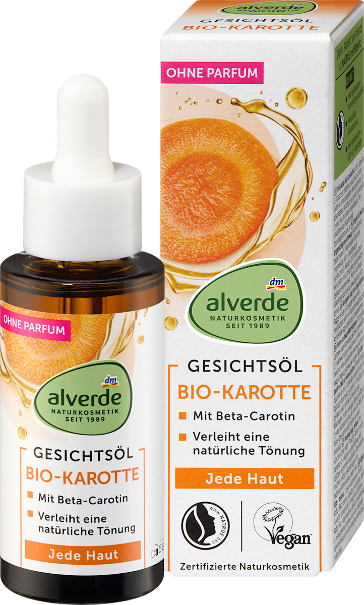 alverde NATURKOSMETIK Face Oil Organic Carrot, 30 ml