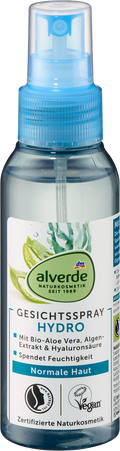 alverde NATURKOSMETIK Face Spray Hydro, 100 ml
