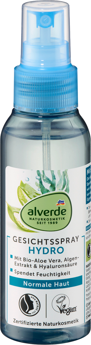 alverde NATURKOSMETIK Face Spray Hydro, 100 ml