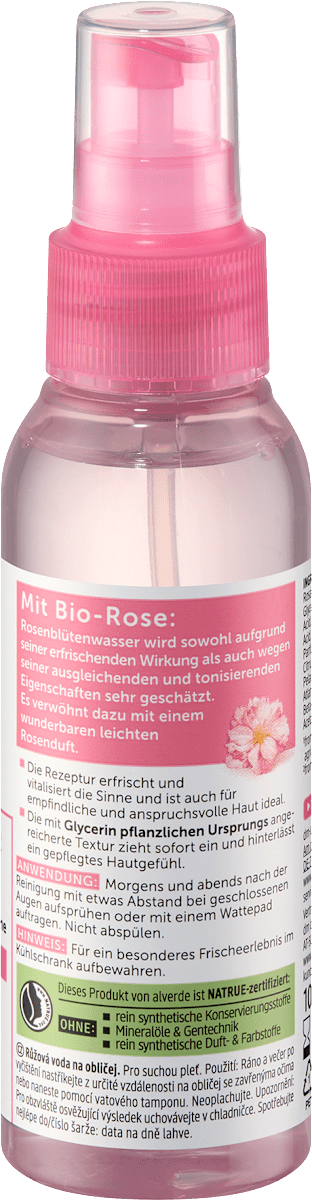 alverde NATURKOSMETIK Facial Toner Rose Blossom, 100 ml