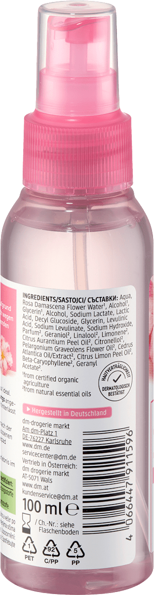 alverde NATURKOSMETIK Facial Toner Rose Blossom, 100 ml