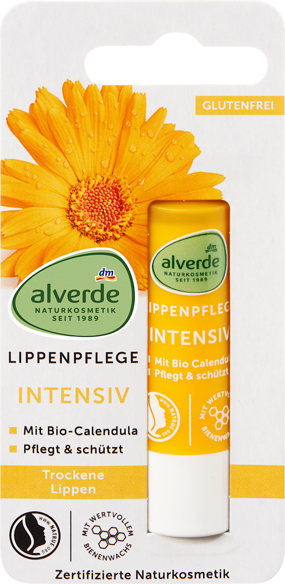 alverde NATURKOSMETIK Calendula Lip Balm, 4.8 g