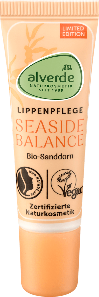 alverde NATURKOSMETIK Lip Care Seaside Balance Sea Buckthorn Oat, 10 ml
