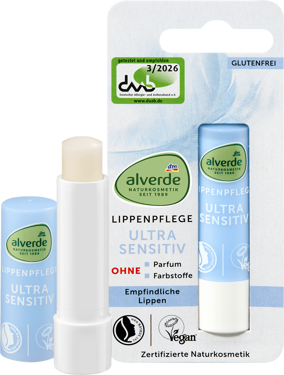 alverde NATURKOSMETIK Lip Care Sensitive, 4.8 g