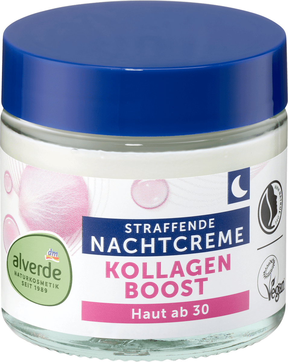 alverde NATURKOSMETIK Night Cream Collagen Boost, 50 ml