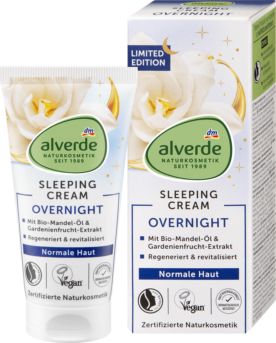 alverde NATURKOSMETIK Night Cream Overnight Sleeping, 50 ml