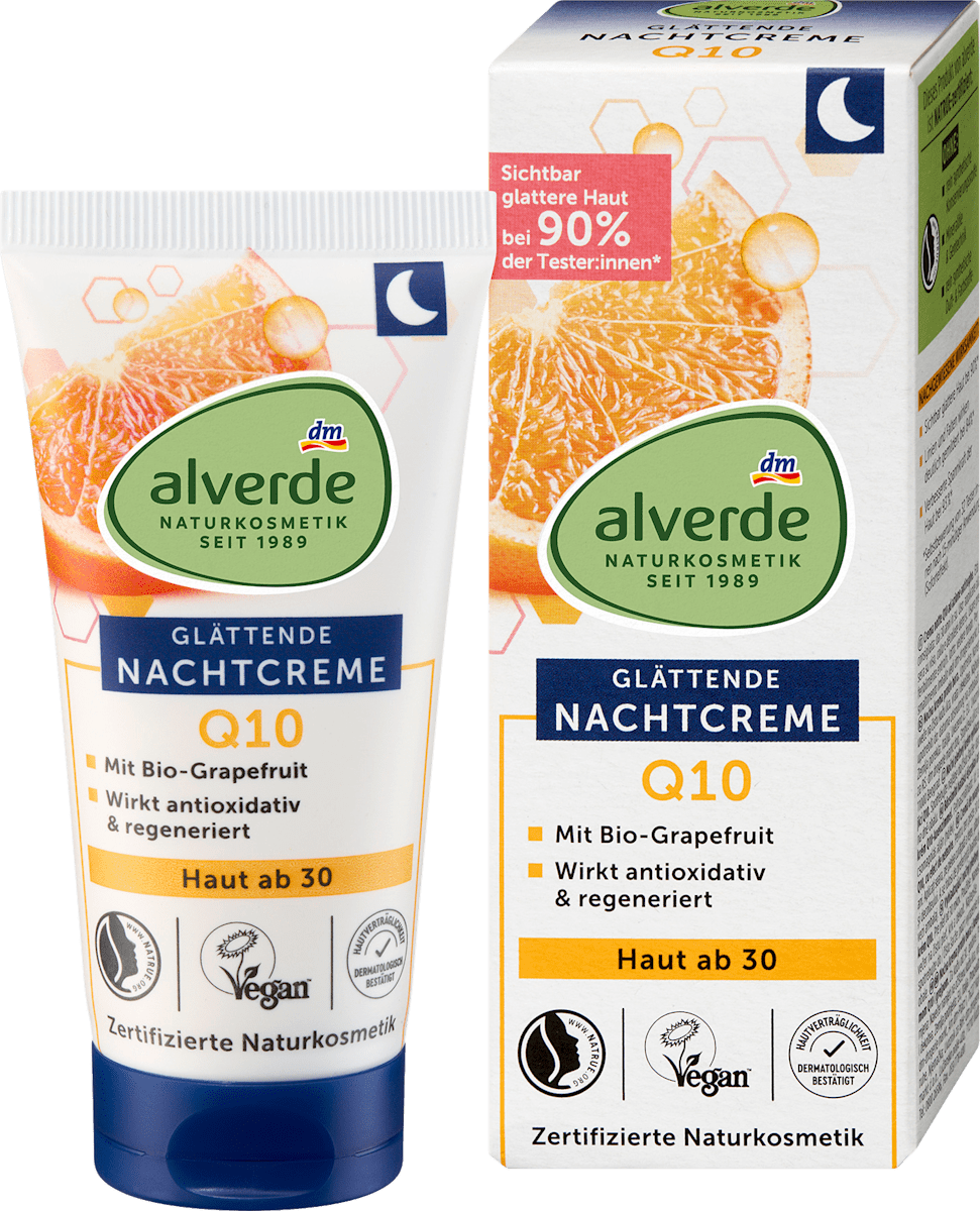 alverde NATURKOSMETIK Night Cream Q10 Skin 30+, 50 ml
