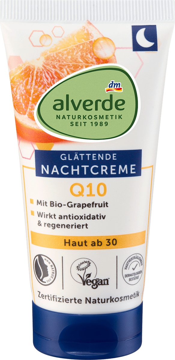 alverde NATURKOSMETIK Night Cream Q10 Skin 30+, 50 ml