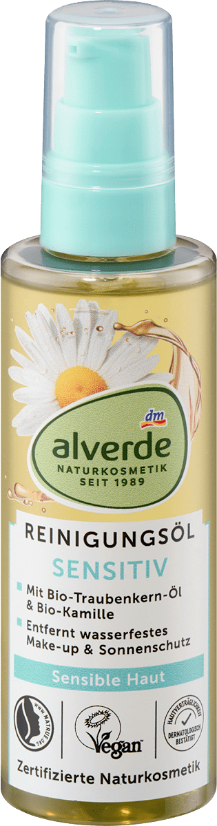alverde Naturkosmetik Sensitive Cleansing Oil Chamomile & Grape Seed Oil 100 ml