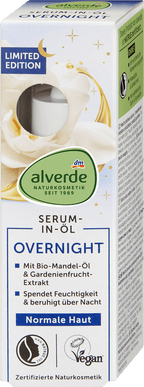 alverde NATURKOSMETIK Serum-in-Oil Overnight, 30 ml