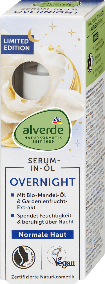 alverde NATURKOSMETIK Serum-in-Oil Overnight, 30 ml