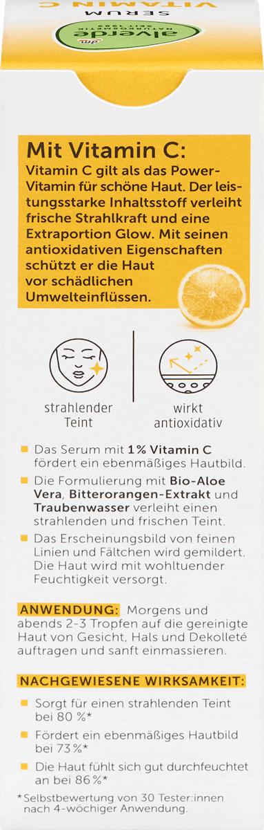 alverde NATURKOSMETIK Vitamin C Serum, 30 ml