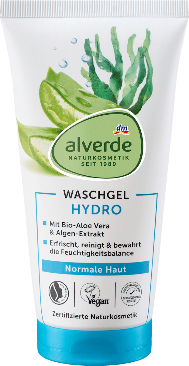 alverde NATURKOSMETIK Hydro Face Wash Gel, 150 ml