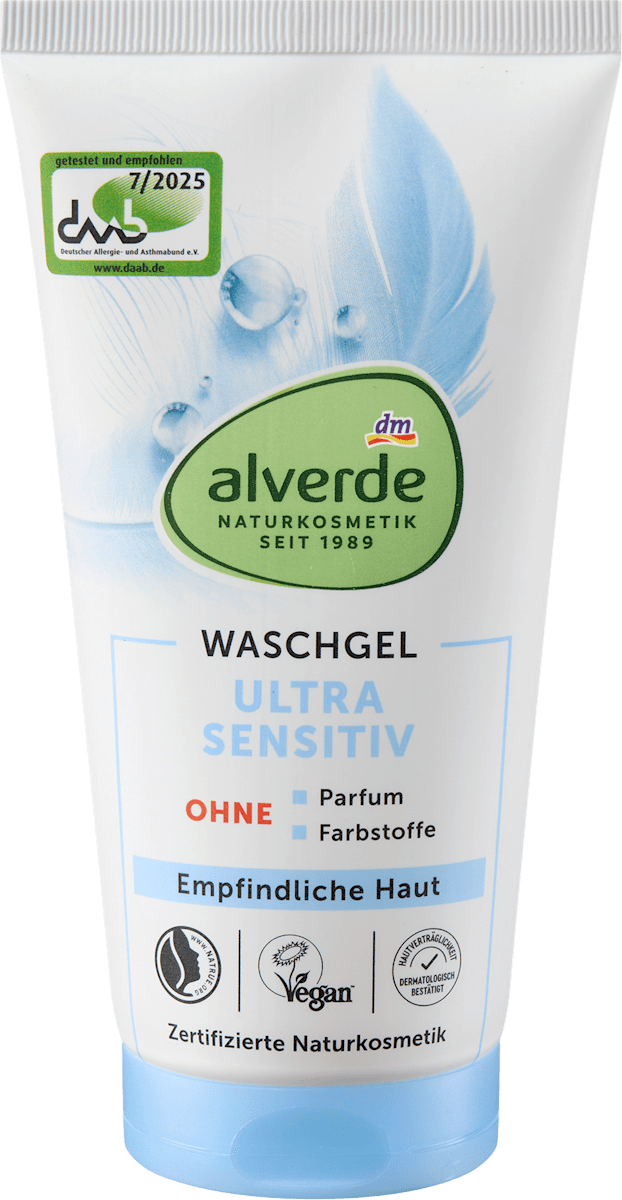 alverde NATURKOSMETIK Cleansing Gel Ultra Sensitive, 150 ml