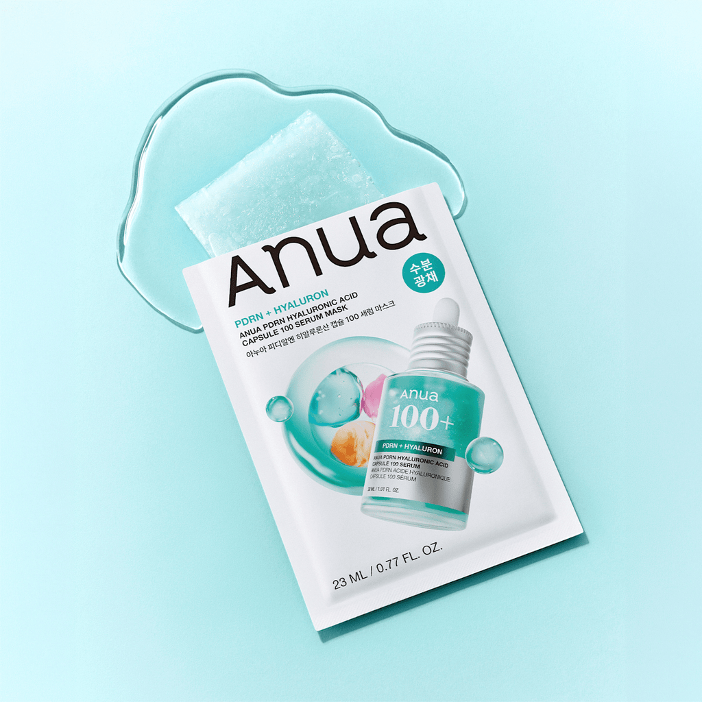 Anua Face Mask PDRN Serum Mask 100 Hyaluronic Acid Capsule, 23 ml