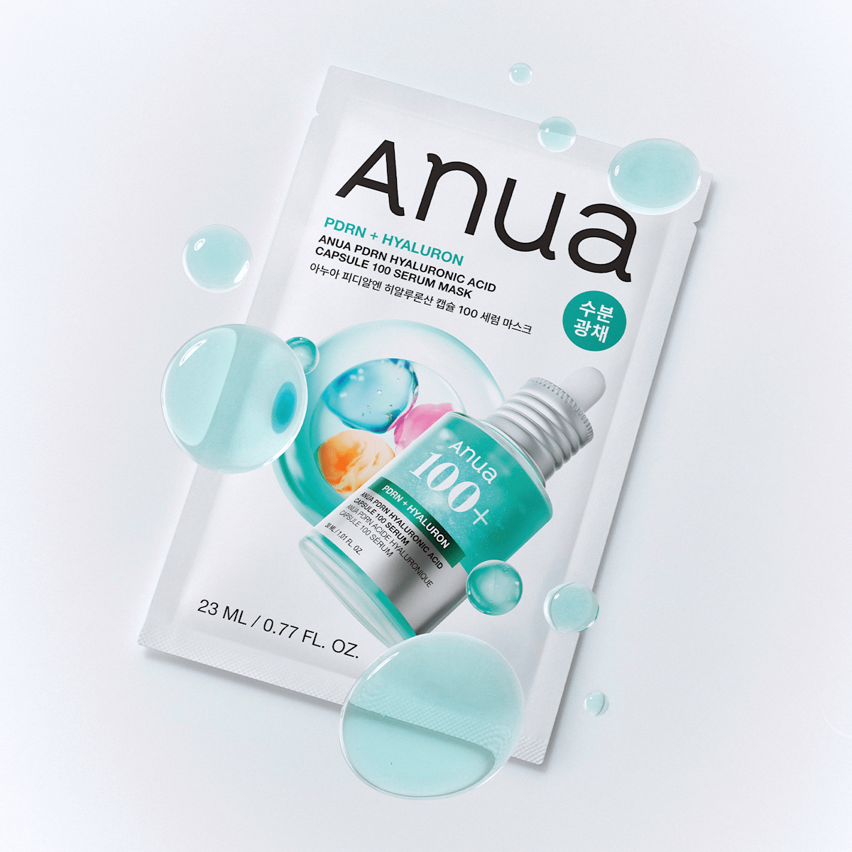 Anua Face Mask PDRN Serum Mask 100 Hyaluronic Acid Capsule, 23 ml