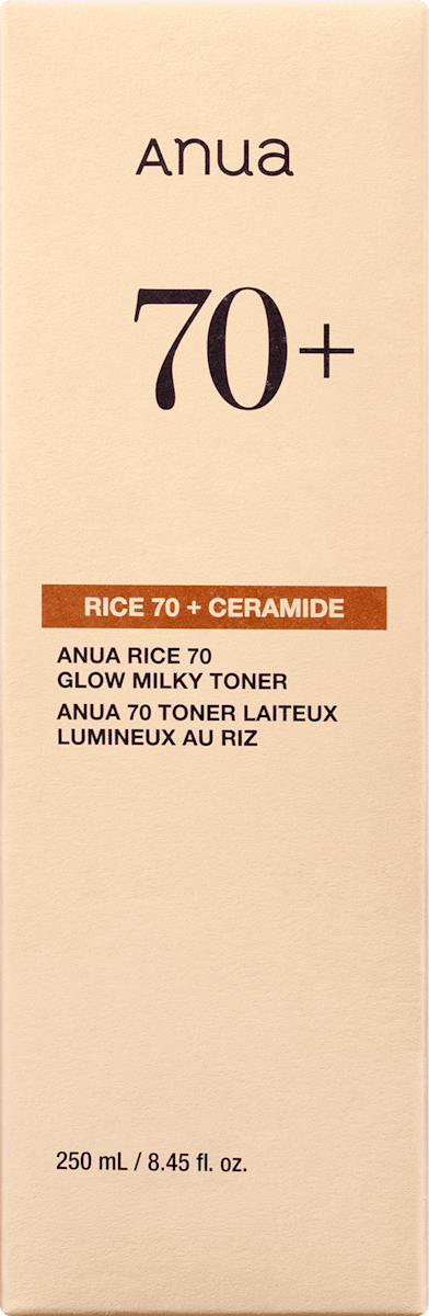 Anua Milky Toner Rice 70 Glow, 250 ml