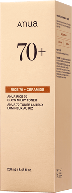 Anua Milky Toner Rice 70 Glow, 250 ml
