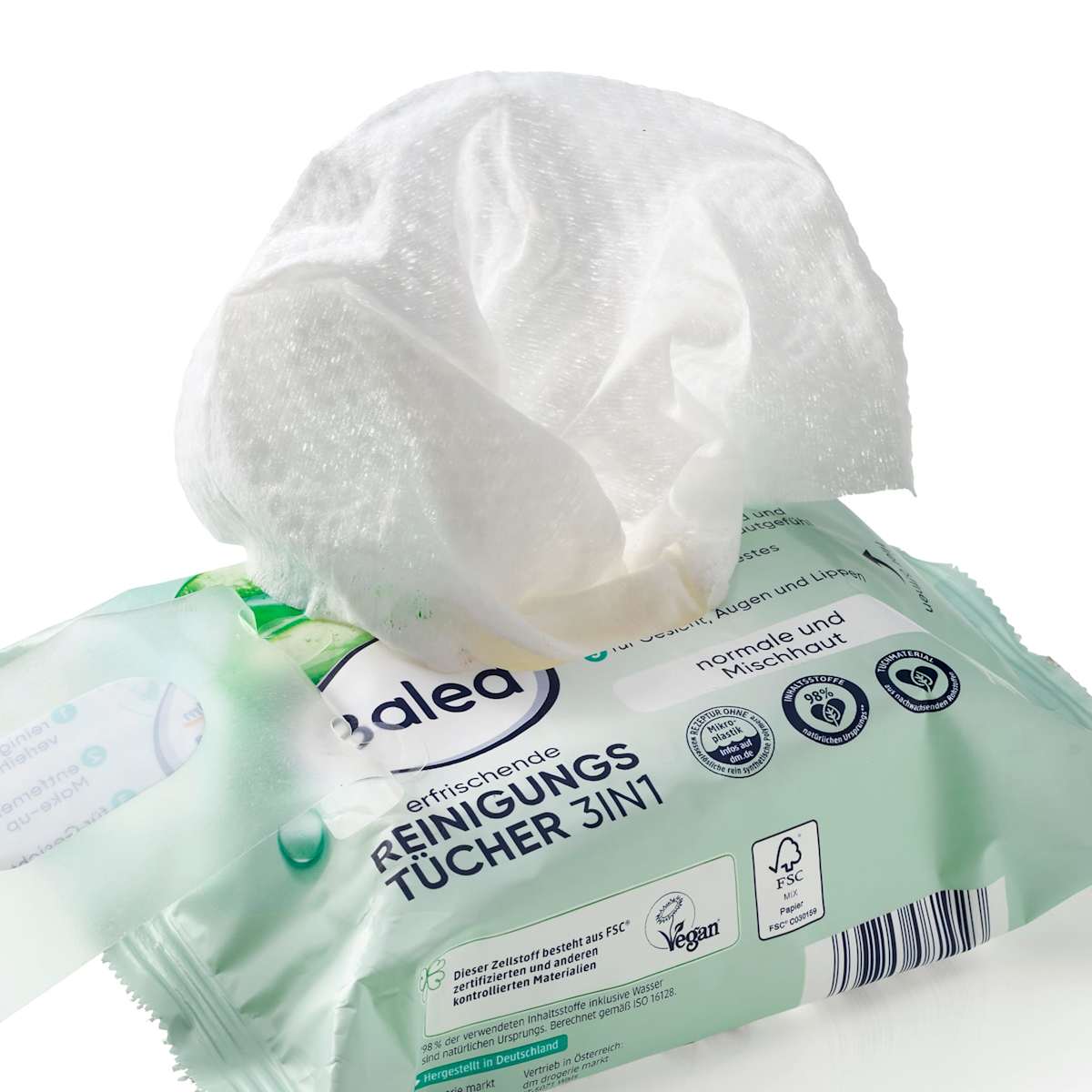 Balea Make-up Remover Wipes 3in1 Refreshing, 25 pcs