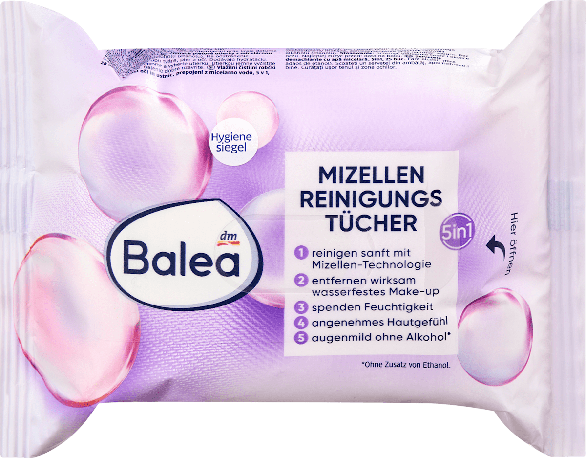 Balea Micellar Cleansing Wipes 25 pcs