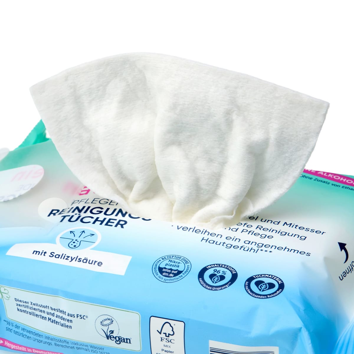 Balea Nourishing Make-up Remover Wipes Hautrein, 25 pcs