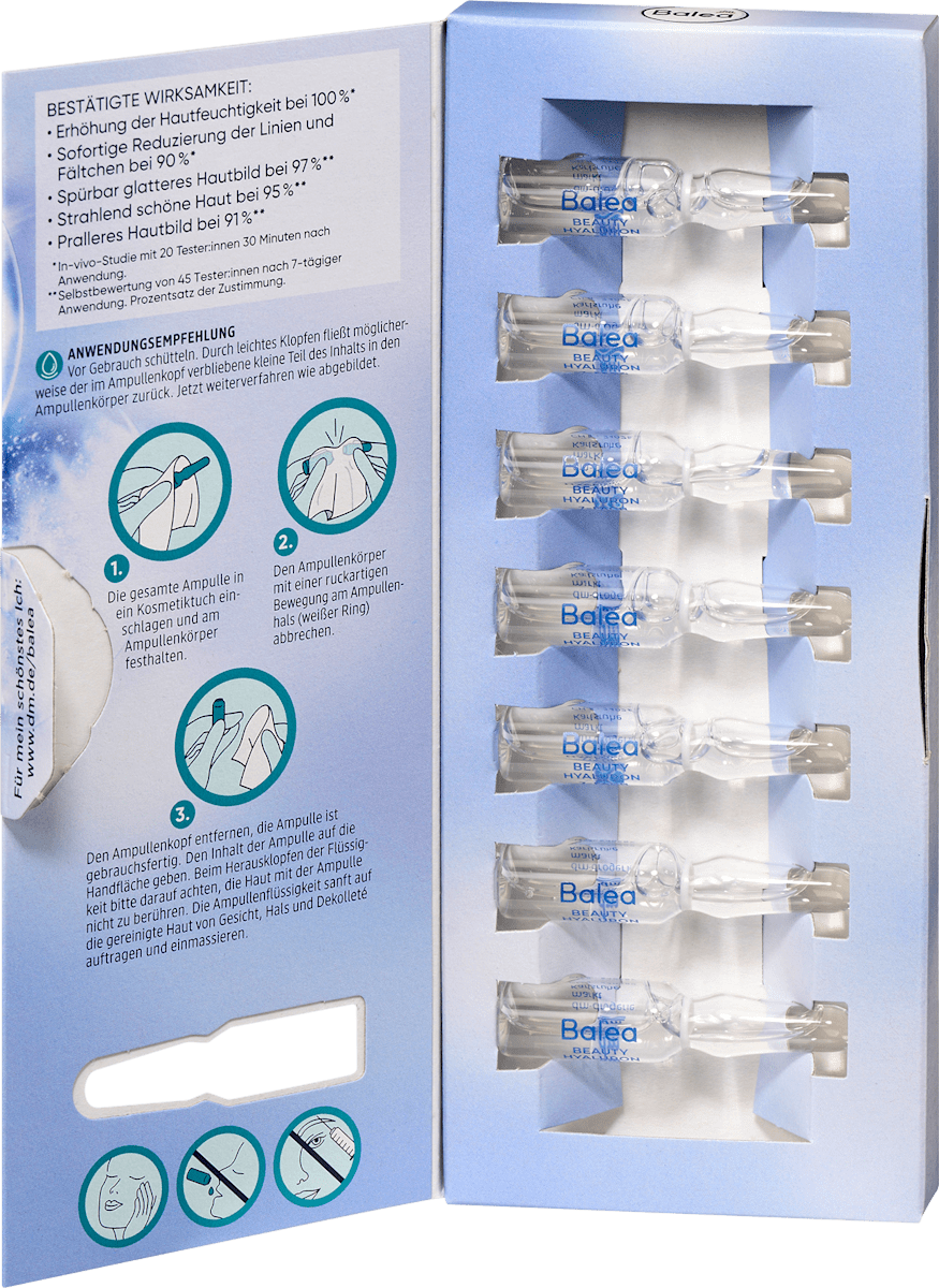 Balea Beauty Hyaluron Lifting Treatment Ampoules (7x1 ml), 7 ml