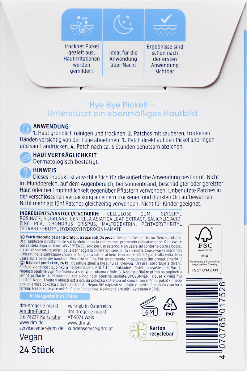 Balea Anti-Pimple Patches Hydrocolloid – view 2