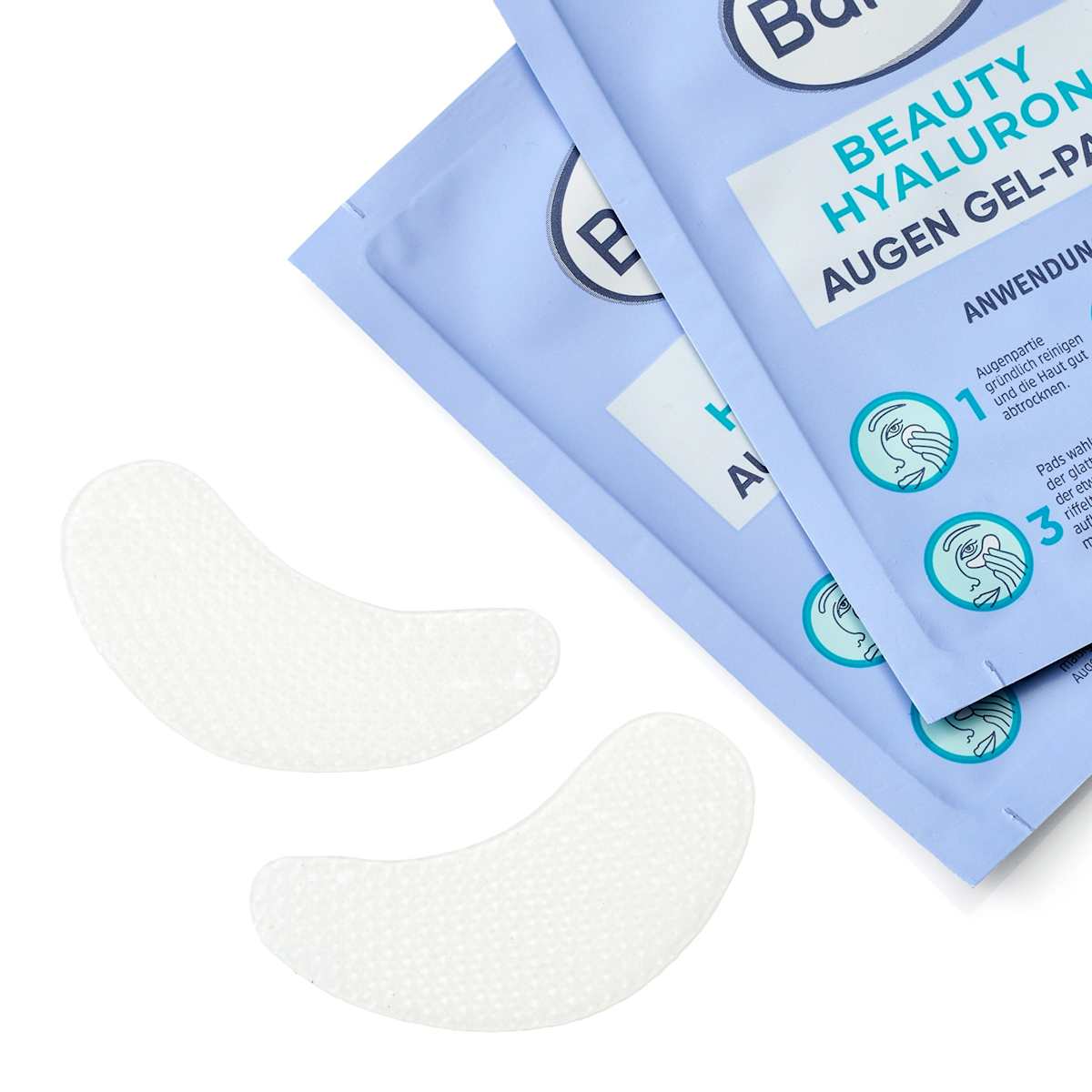 Balea Eye Gel Pads Beauty Hyaluron (3 Pairs), 6 pcs