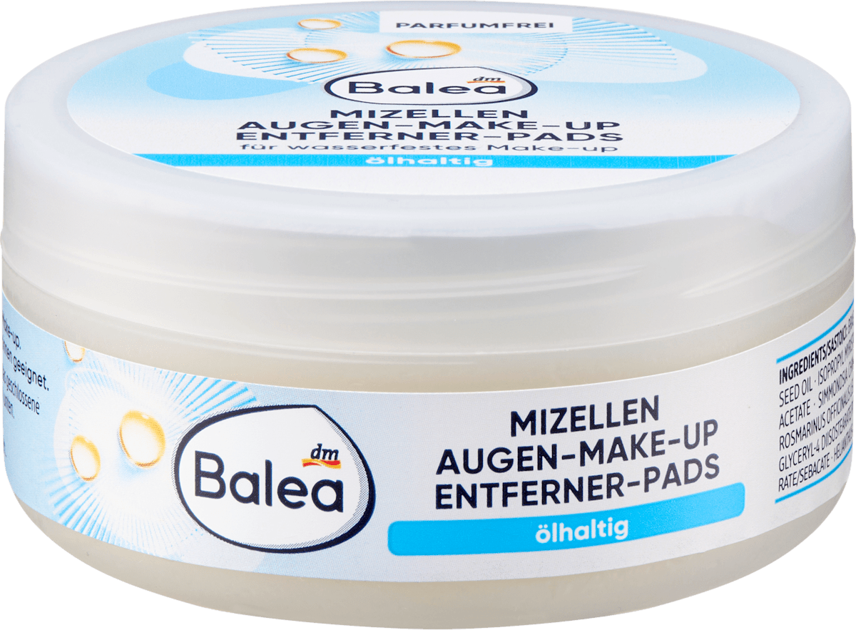 Balea Eye Make-up Remover Pads, 50 pcs
