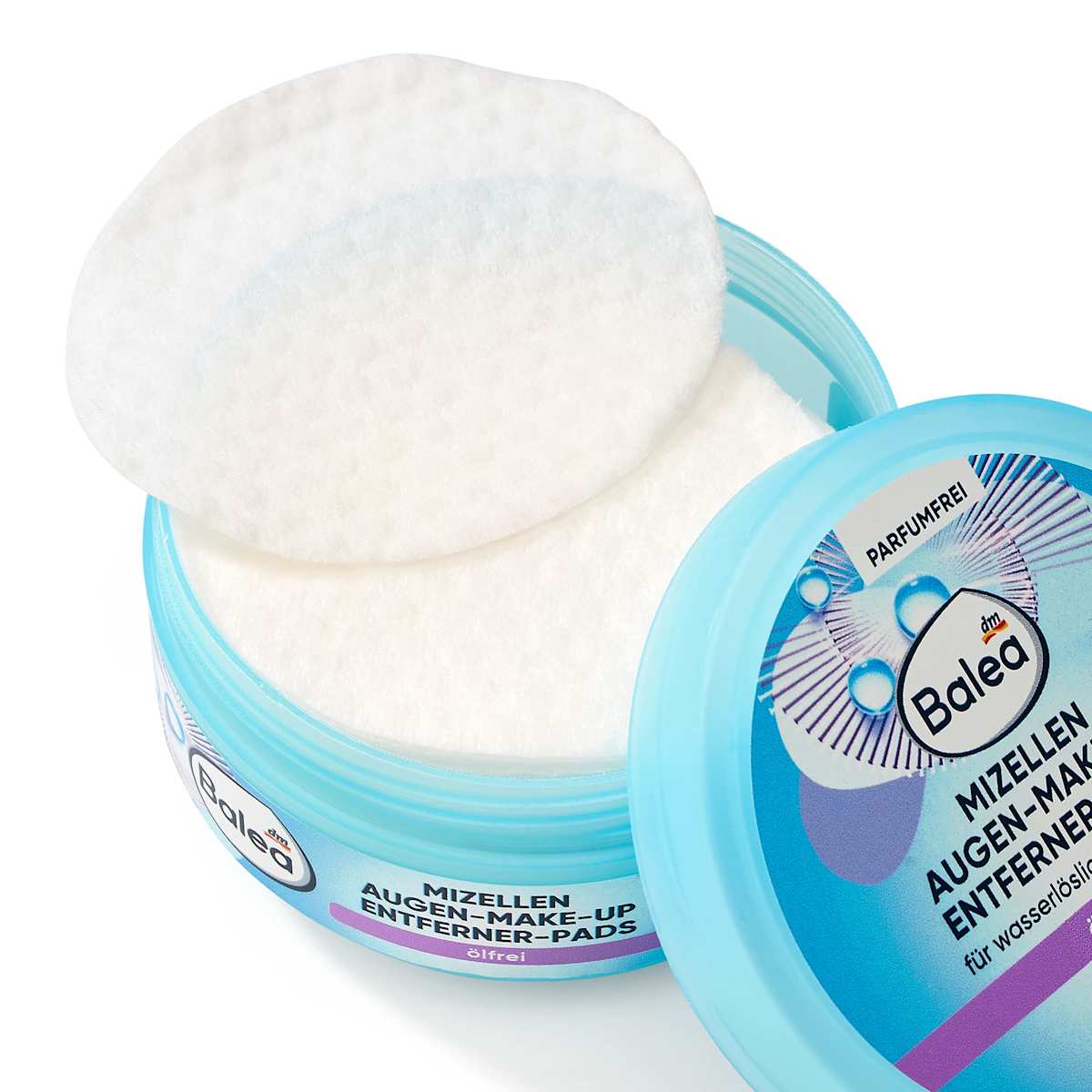 Balea Eye Make-up Remover Pads Oil-Free, 50 pcs