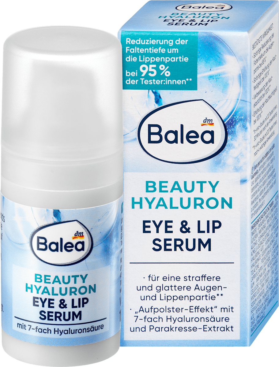 Balea Eye & Lip Serum Beauty Hyaluron, 15 ml