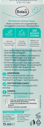 Balea Eye Cream Reviving, 15 ml