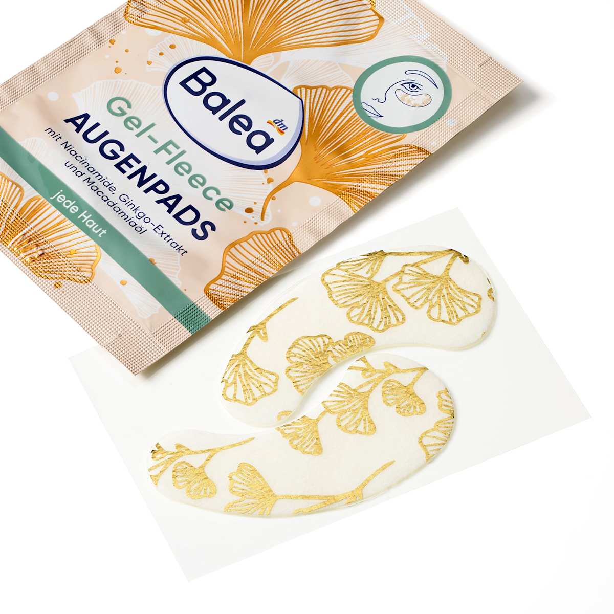 Balea Eye Pads Gel-Fleece (1 pair), 2 pcs